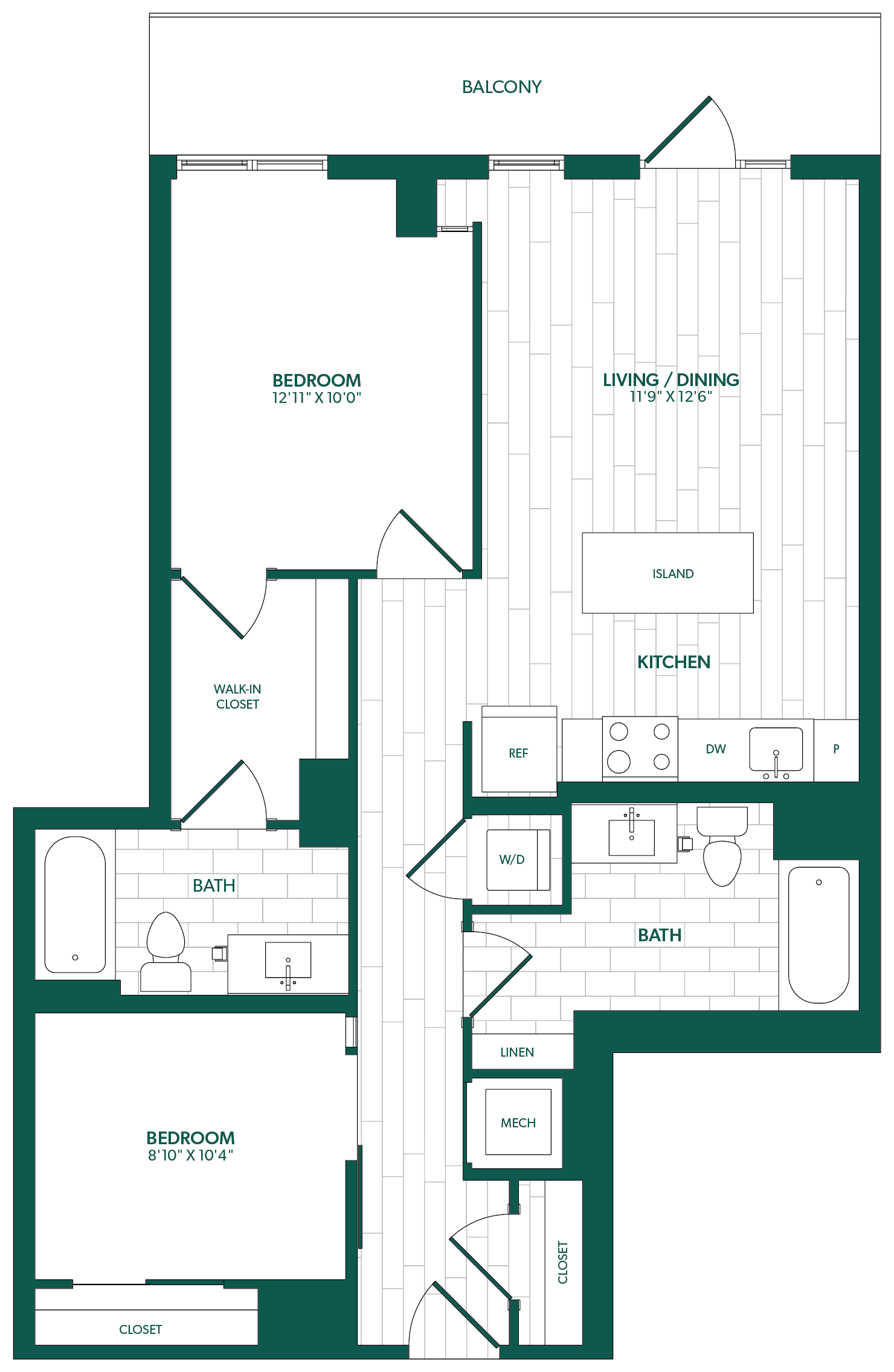 Floor Plan Image of Apartment Apt 0209